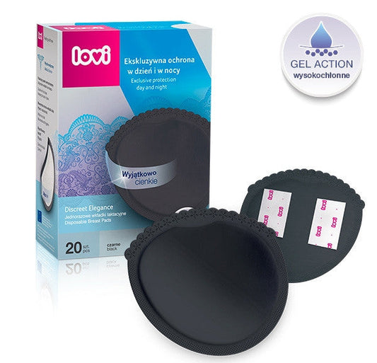 LOVI Discreet Elegance Breast Pads 20 pcs Black