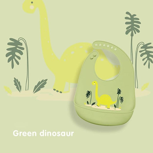 Waterproof Silicone Baby Bib - Dinosaur