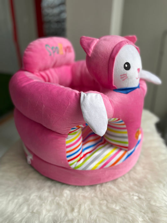 Round Baby Chair-Pink Cat