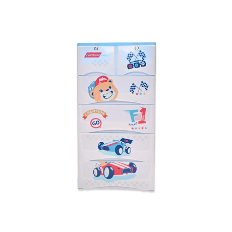 F1 Cars Theme Wardrobe 5 Layers WD-F1-L5