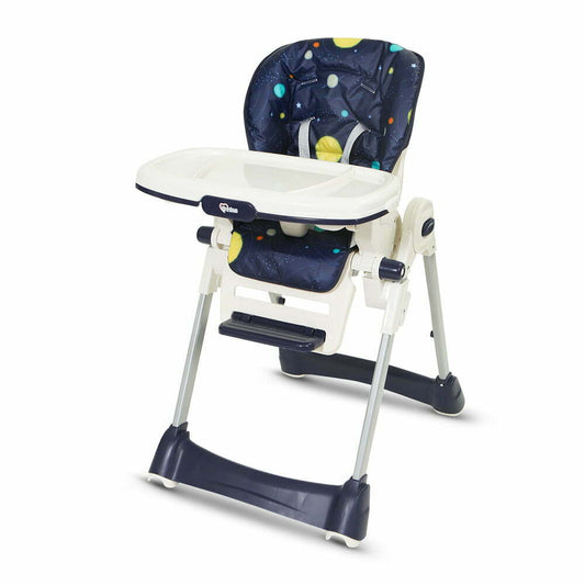 TINNIES BABY ADJUSTABLE HIGH CHAIR-BLUE PLANET