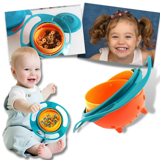 Spill Free Gyro Bowl For Kids